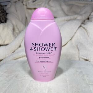 New! Shower to Shower talcum powder